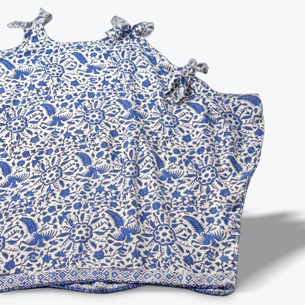 Natalie Martin Hand Painted Batik Draped Cover Up Mini Dress Cold Shoulder OS - Picture 6 of 9